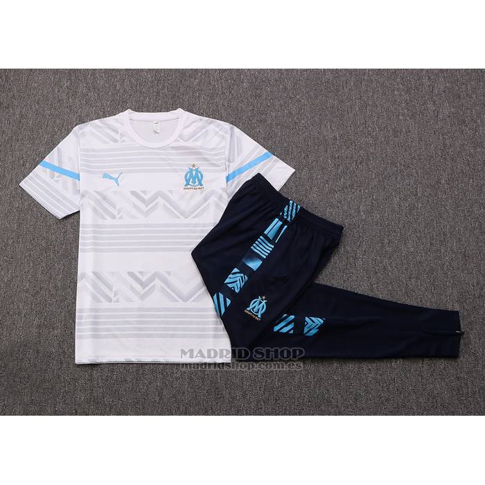 Chandal del Olympique Marsella Manga Corta 2022-2023 Gris
